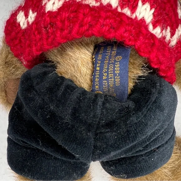 Boyds Bears Brown Teddy with Red Sweater - Picture 7 of 7